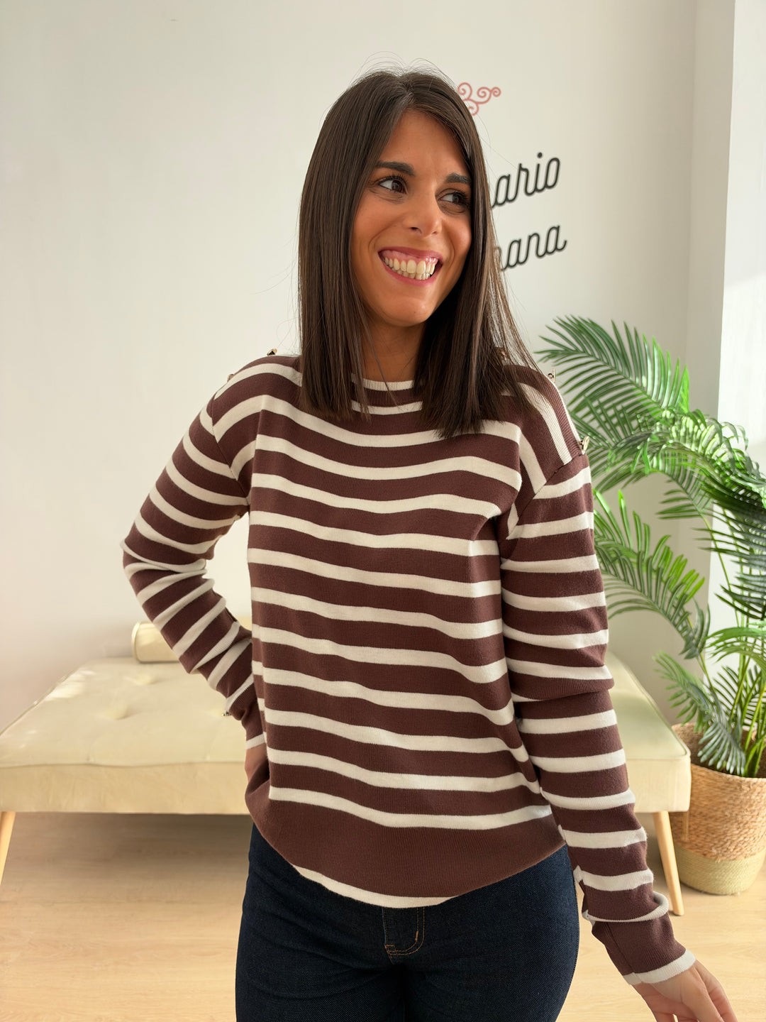 Jersey Rayas marrón