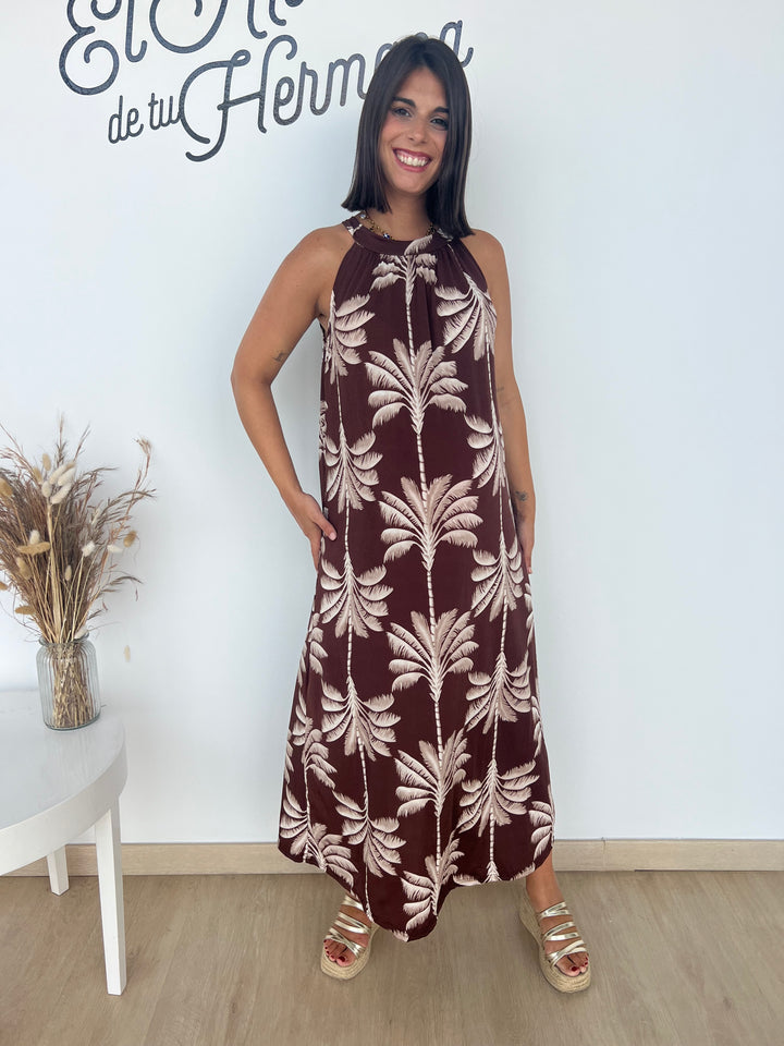 Vestido Paula marrón