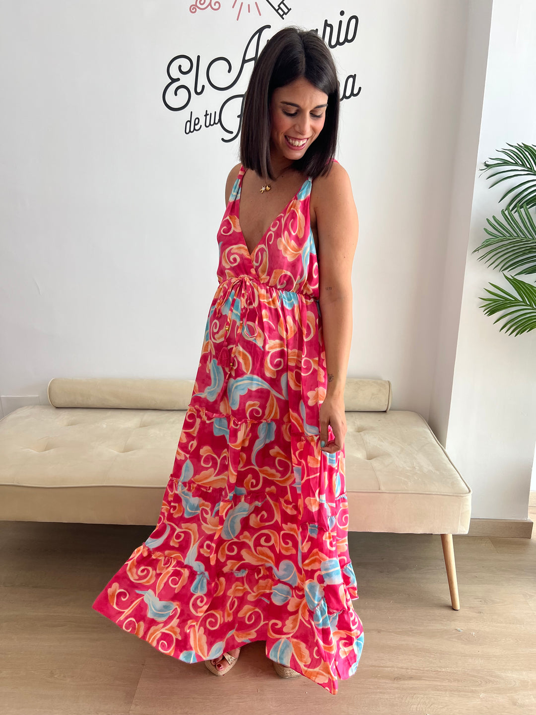 Vestido Costa fucsia