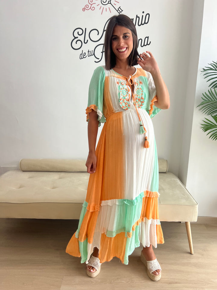 Vestido Manacor mandarina