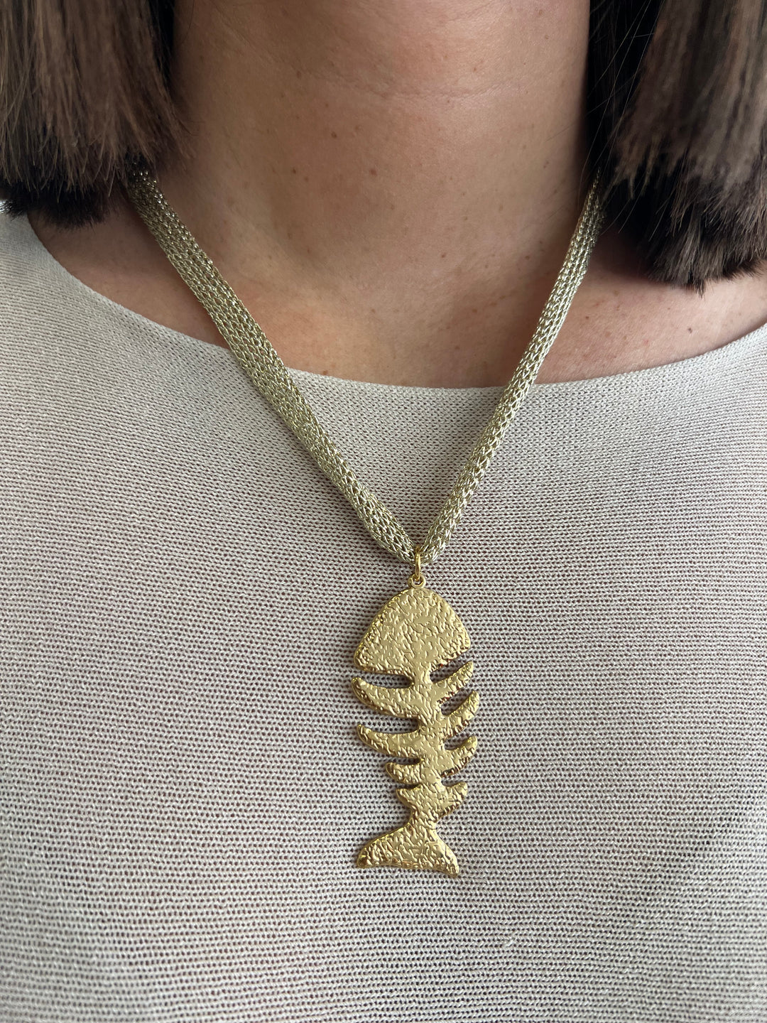 Collar red espina (acero)