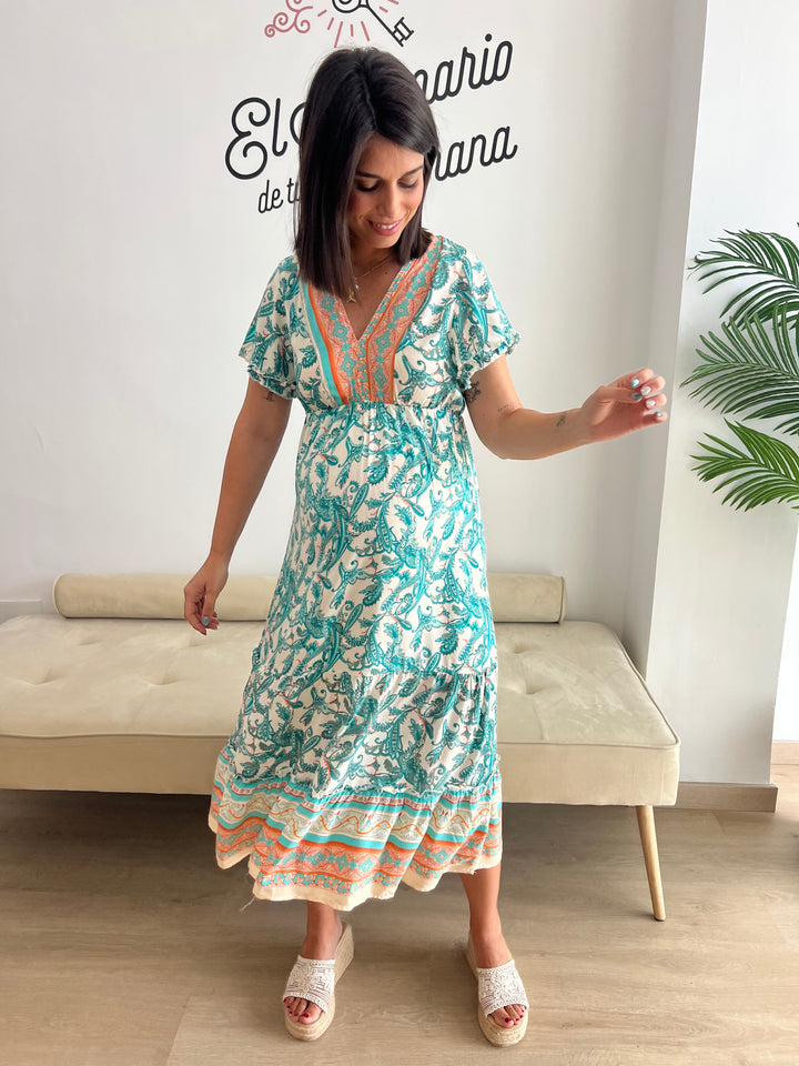 Vestido Marisa aguamarina