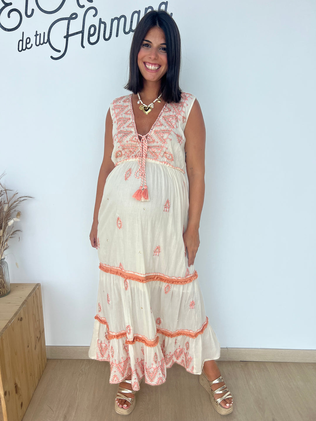 Vestido Shiva coral