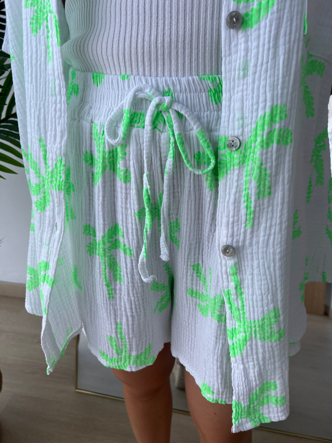 Conjunto Palmeras verde