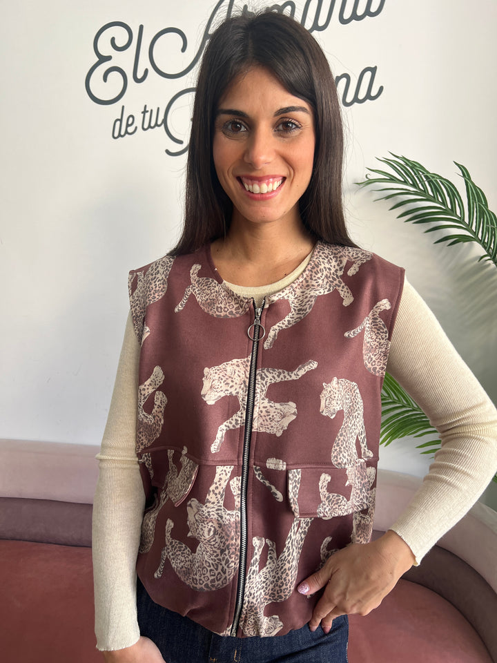 Chaleco Lety marrón