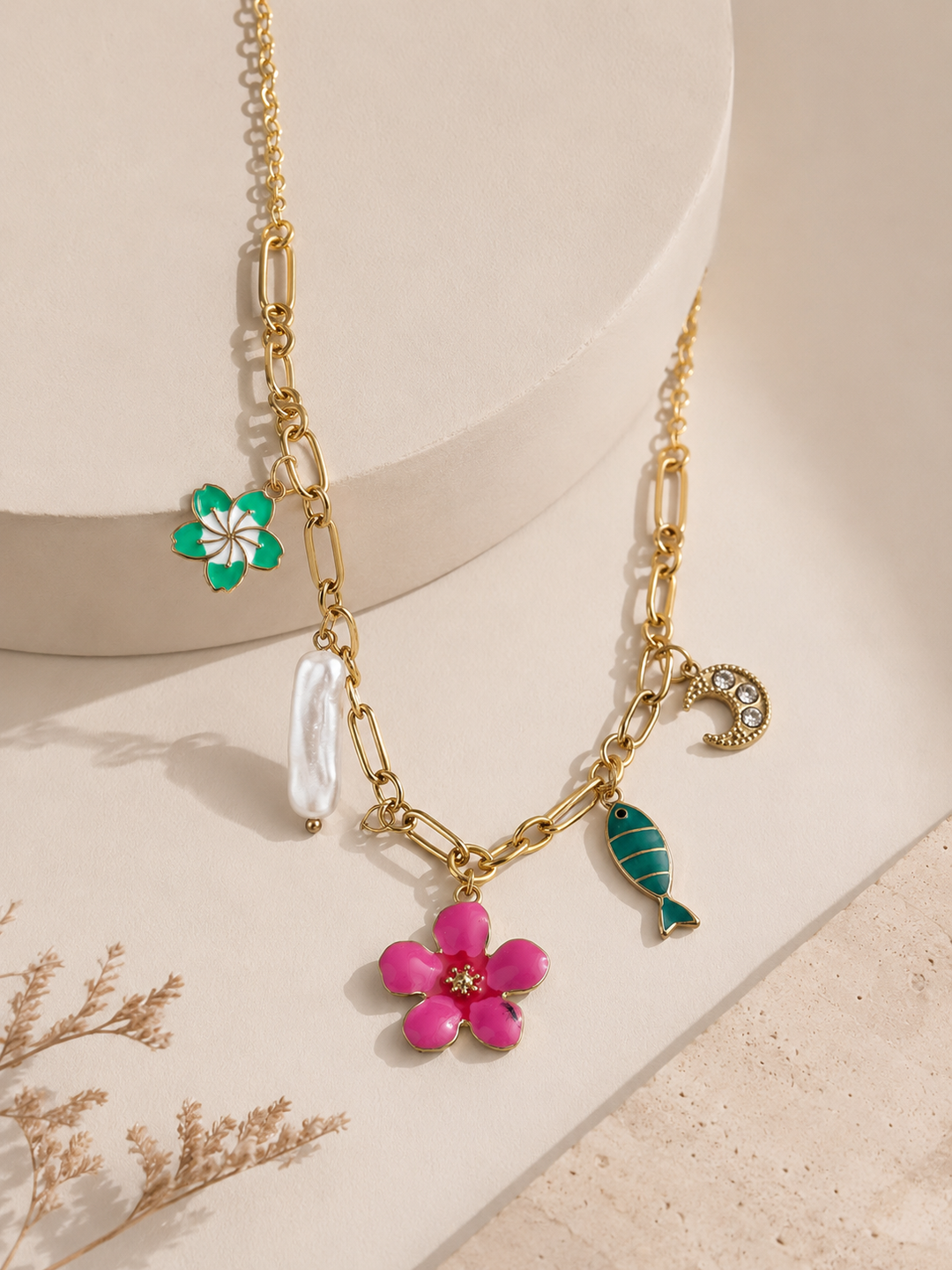 Collar Flor (acero)
