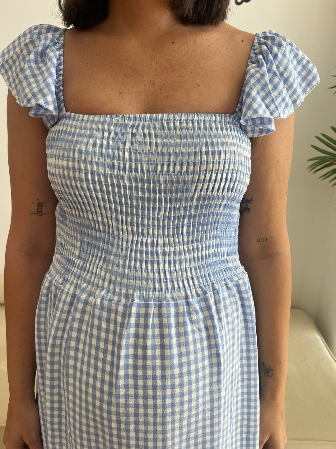 Vestido Yanira celeste