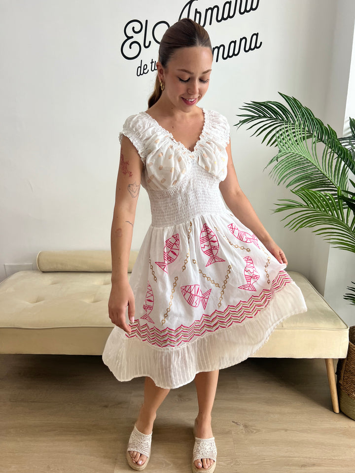 Vestido Marlon fucsia