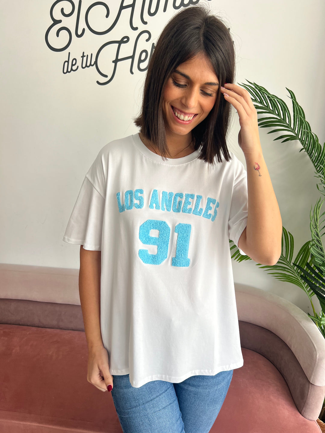 Camiseta Los Ángeles azul