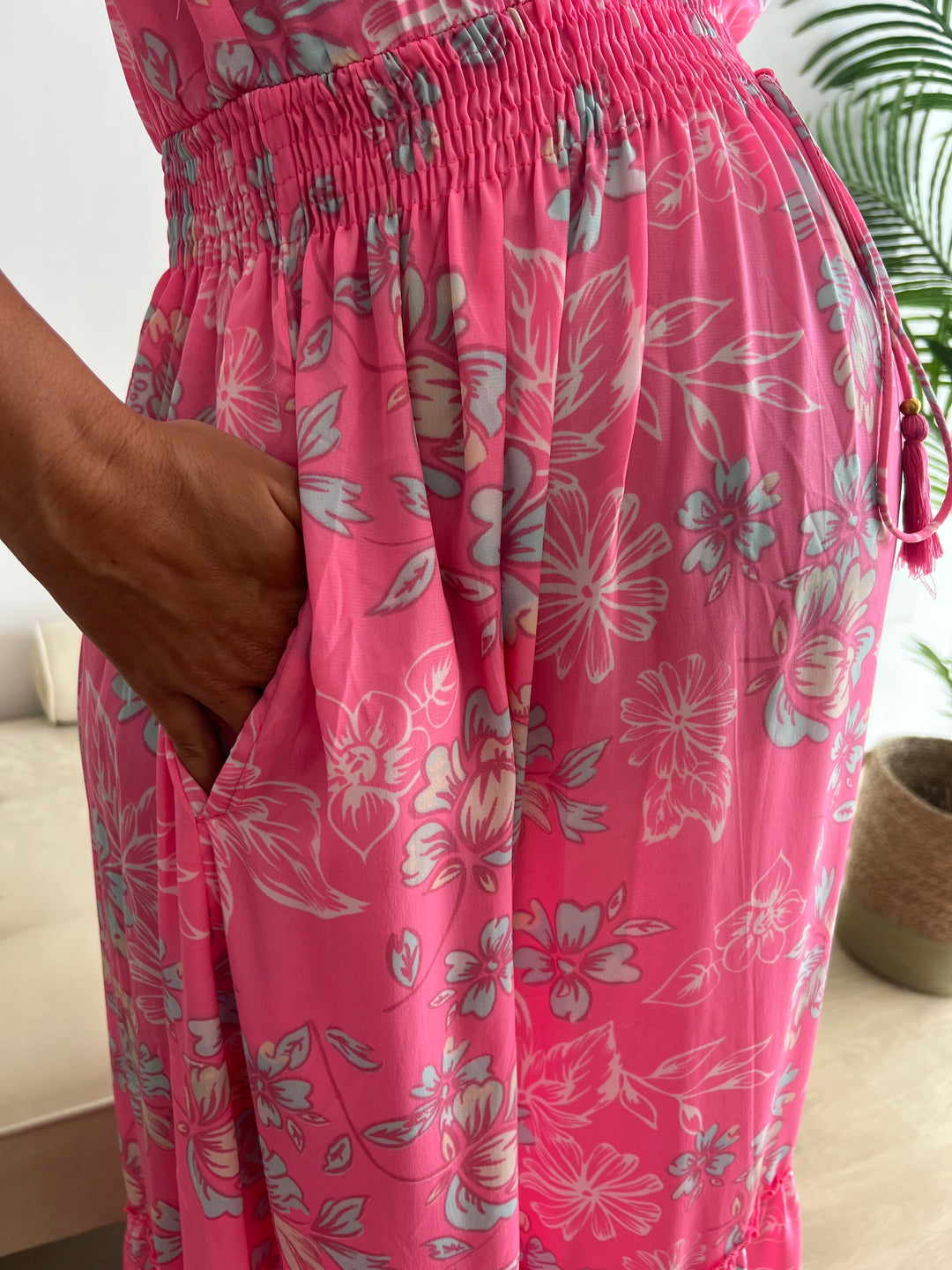 Vestido Jaione fucsia