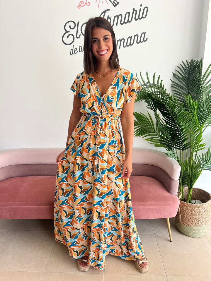 Vestido Yoly naranja