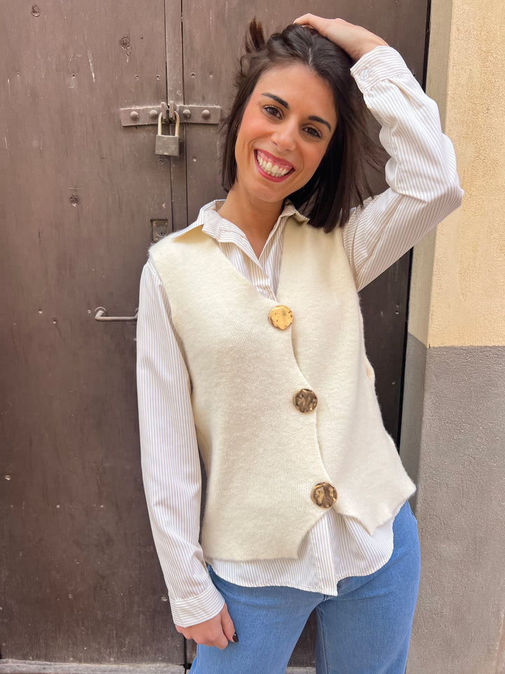 Chaleco Ruth beige
