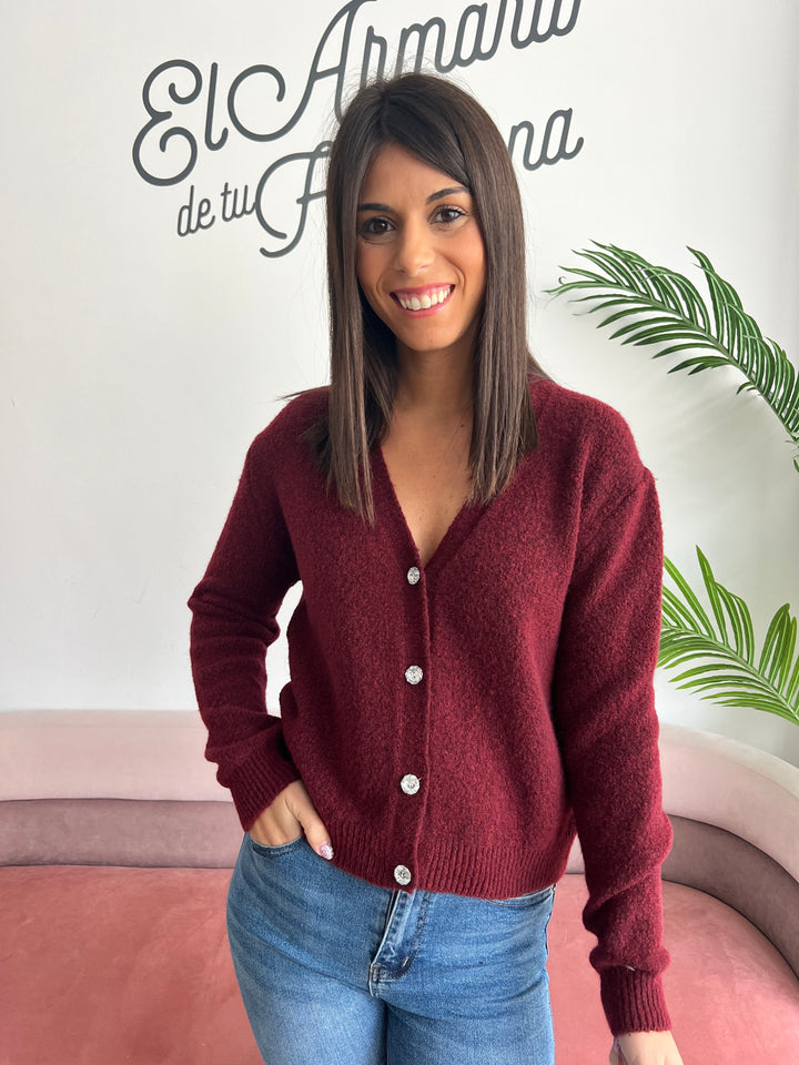 Chaqueta Lía burdeos