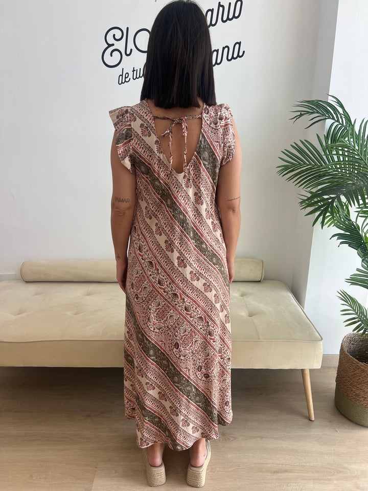 Vestido Kira teja