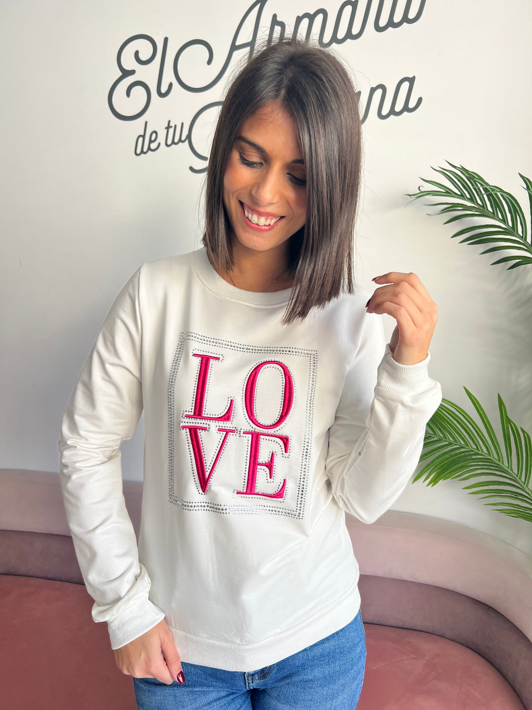 Sudadera Valen blanco