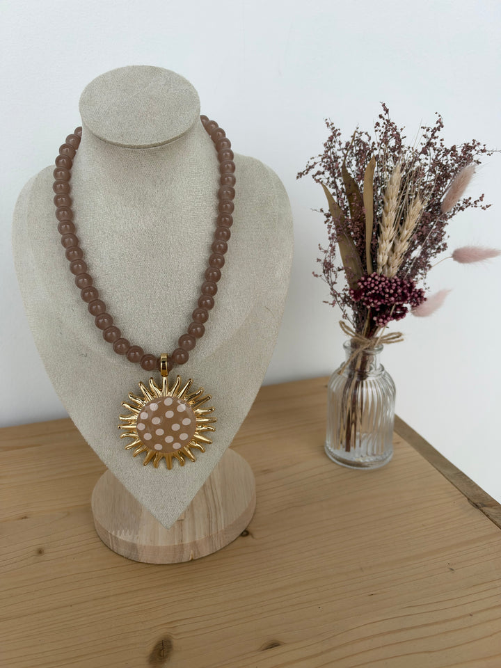 Collar Rita beige (no acero)