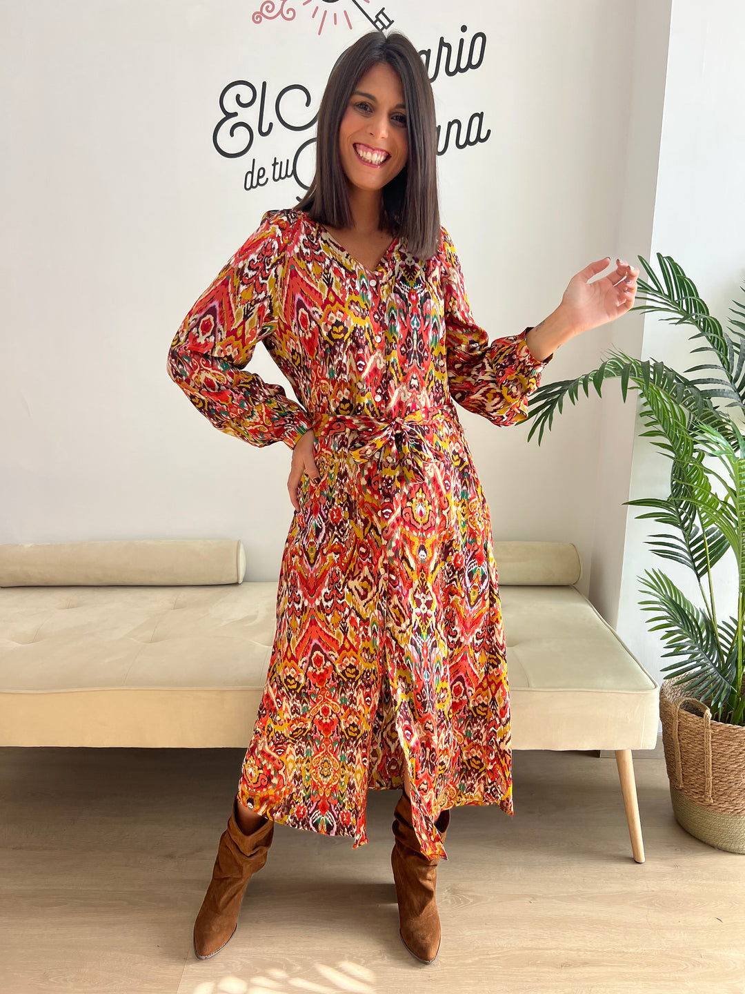 Vestido Julieta coral
