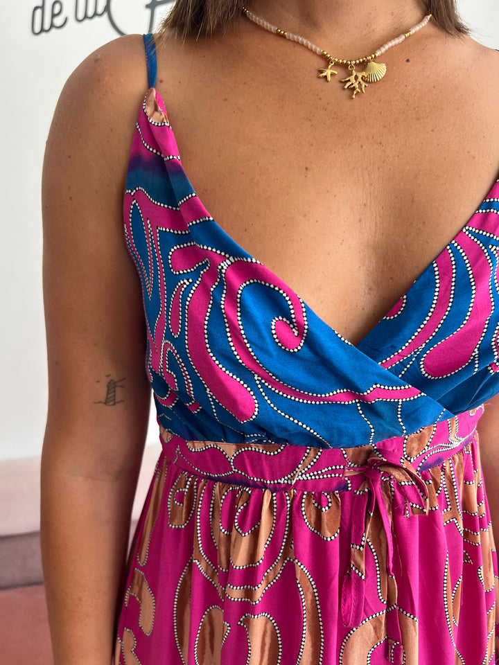 Vestido Belén fucsia