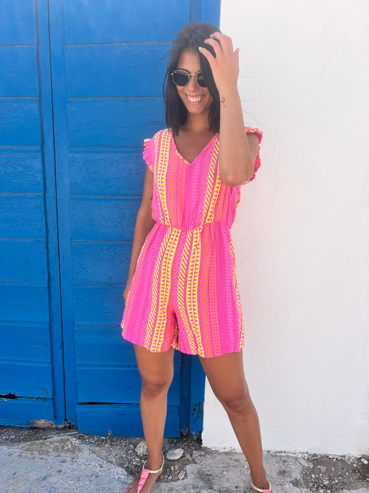 Mono Étnico fucsia