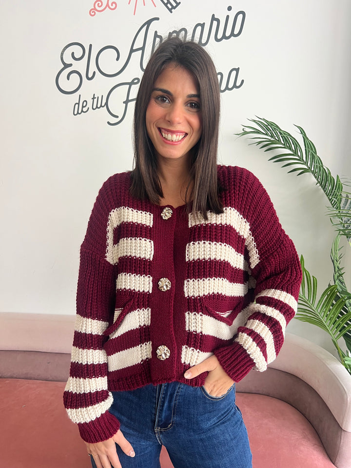 Chaqueta Karen burdeos