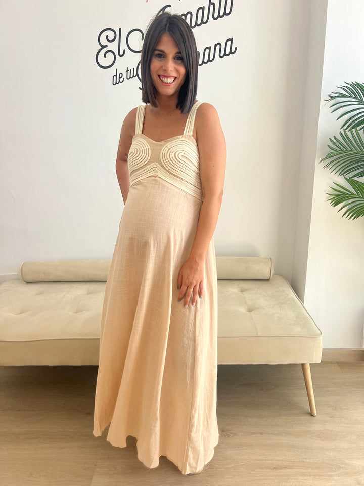 Vestido Inma beige