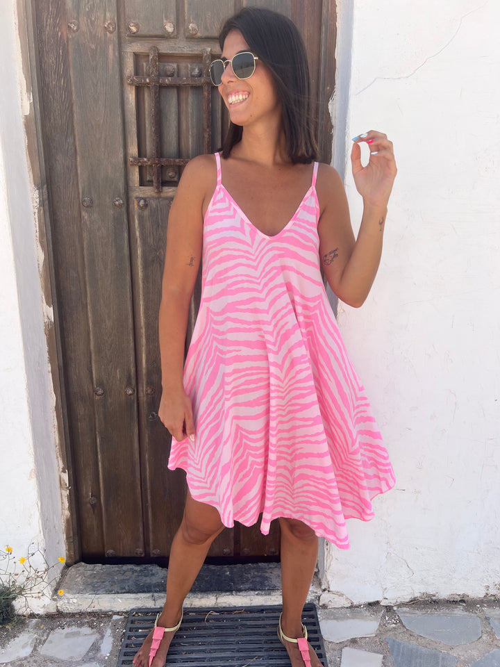 Vestido Liz fucsia
