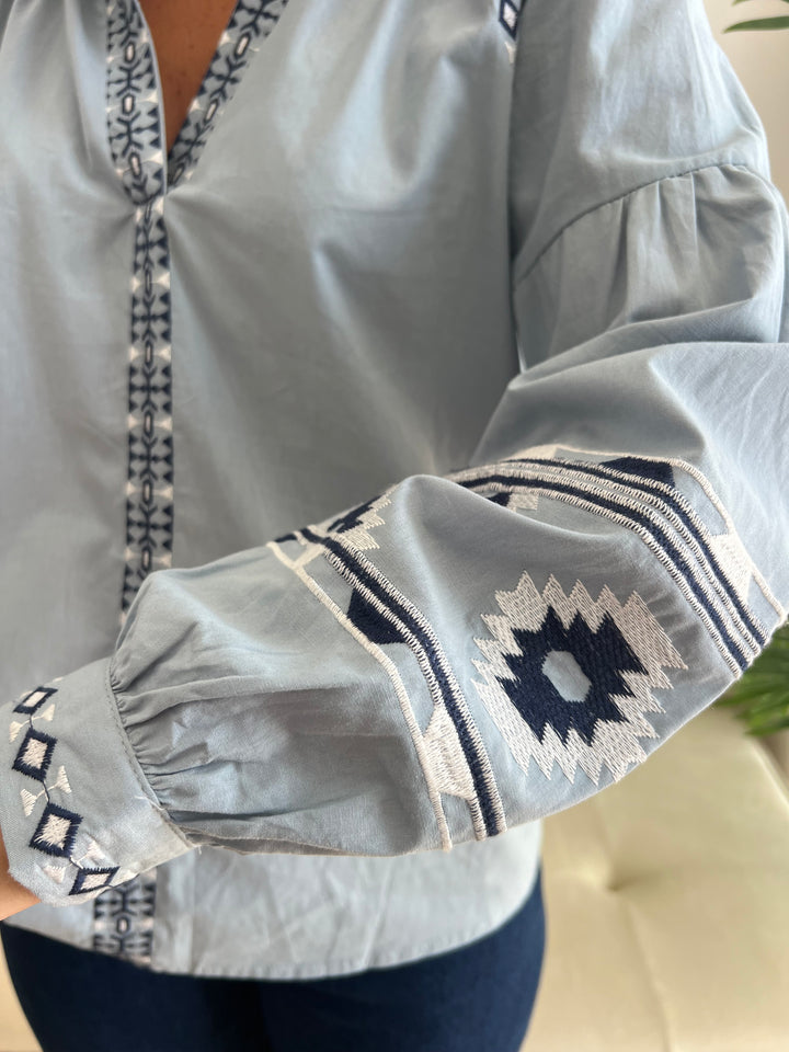 Blusa Nayala celeste