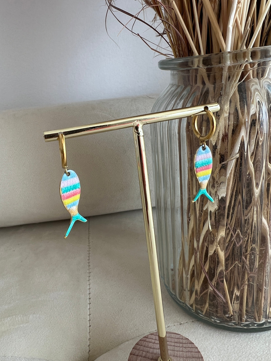 Pendientes Ola (acero)
