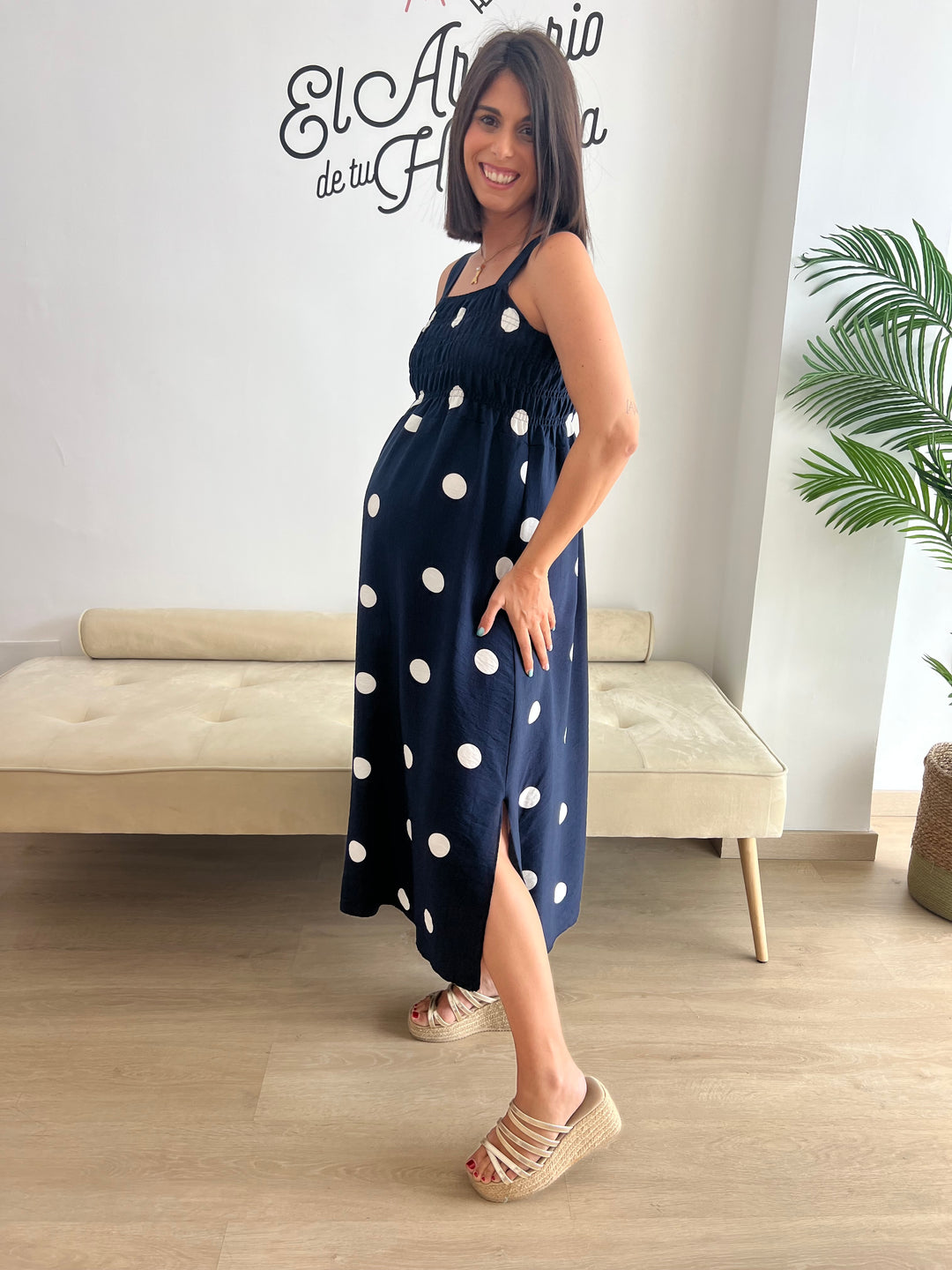 Vestido Samira azul marino