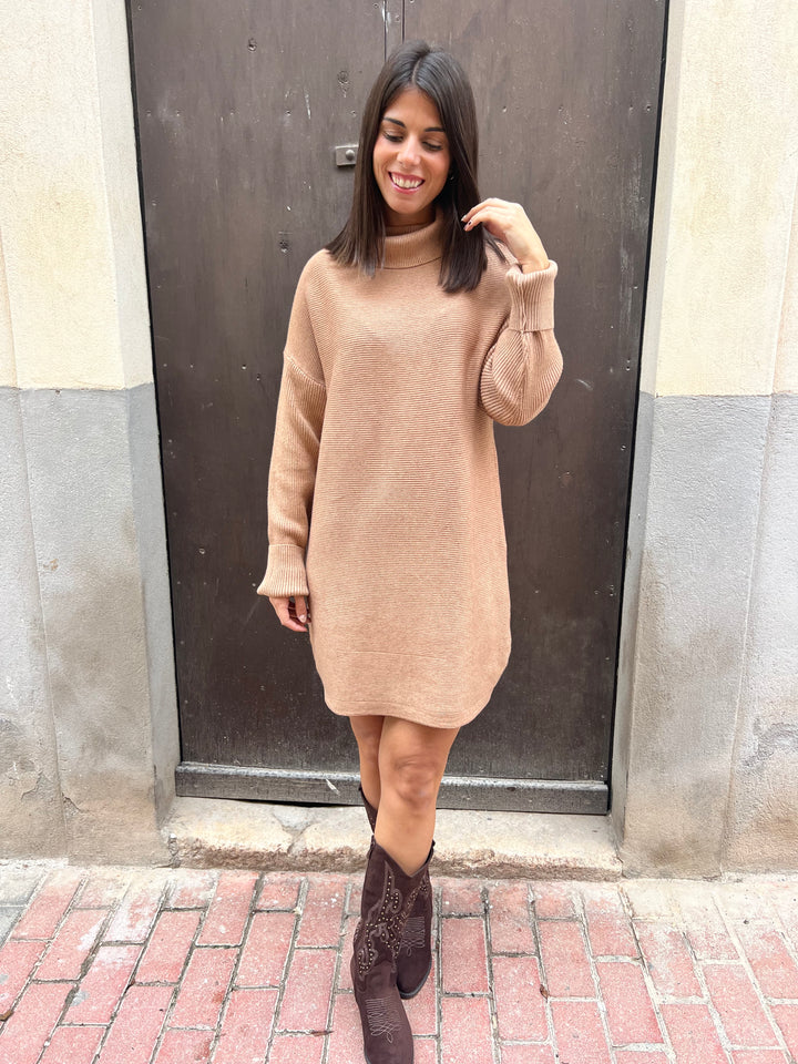 Vestido Matilda camel