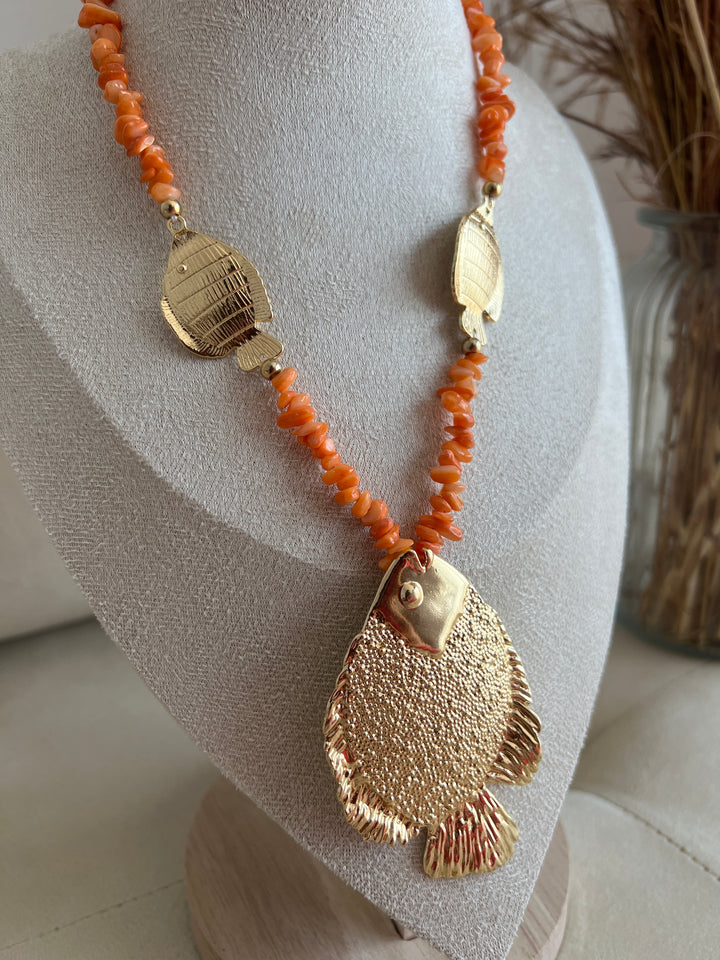 Collar Tumbao naranja