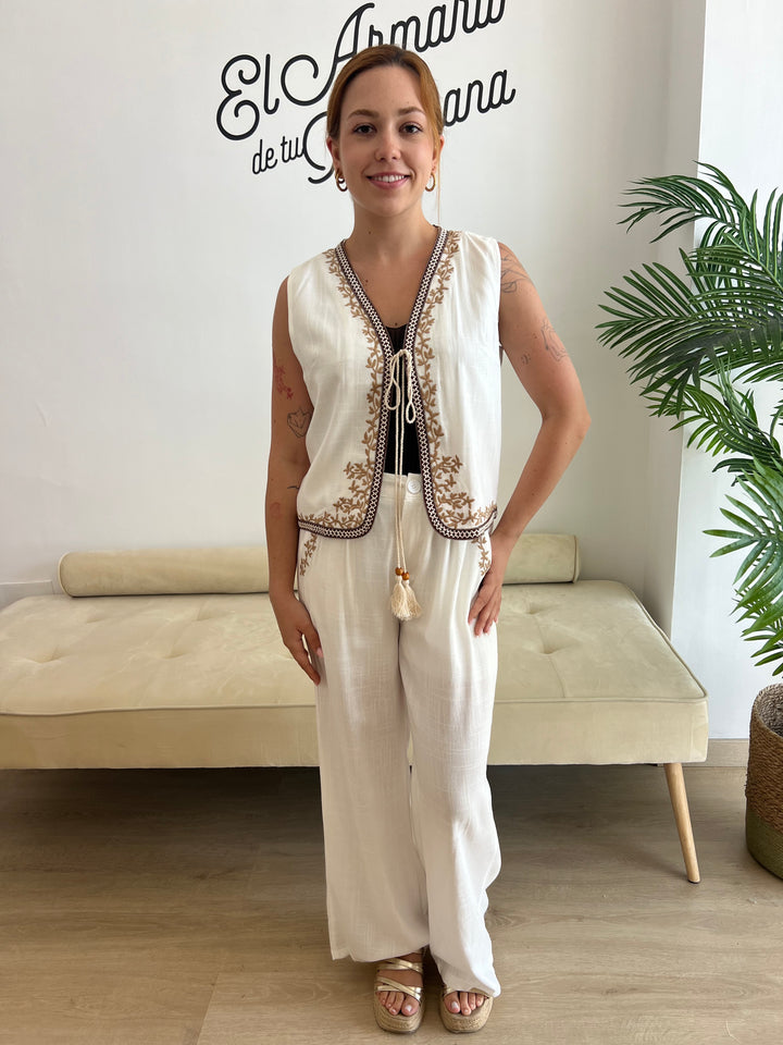 Conjunto Michell blanco roto