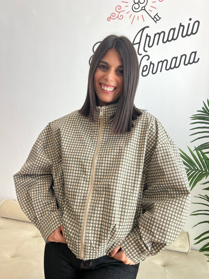Chaqueta Vichy Bomber verde militar