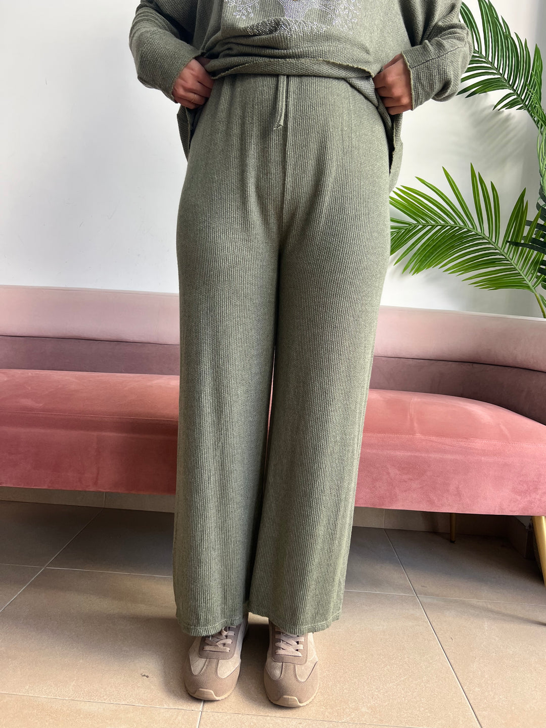 Pantalón Malena verde militar