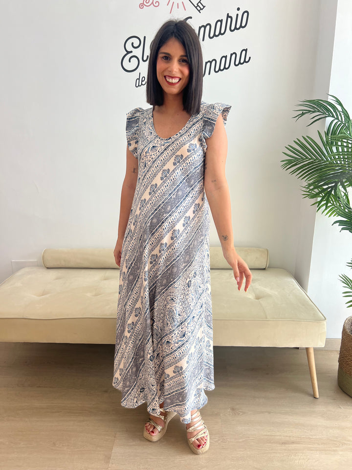 Vestido Kira azul marino
