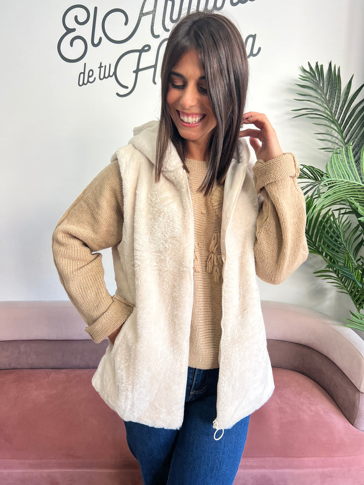 Chaleco Yufi beige