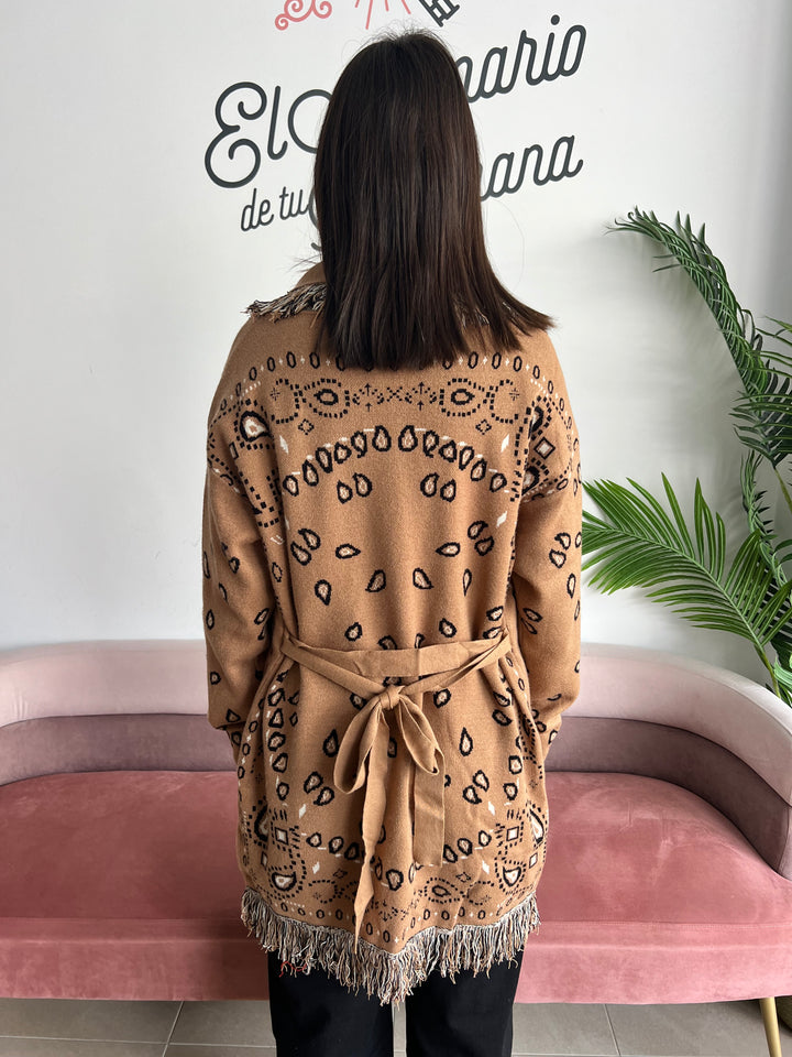 Chaqueta Asia camel