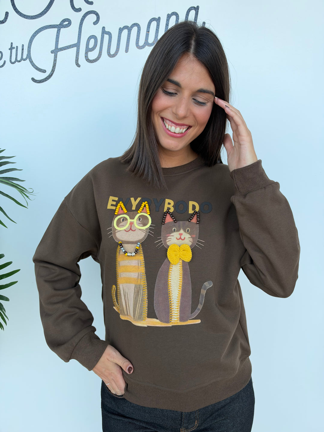 Sudadera Milu marrón