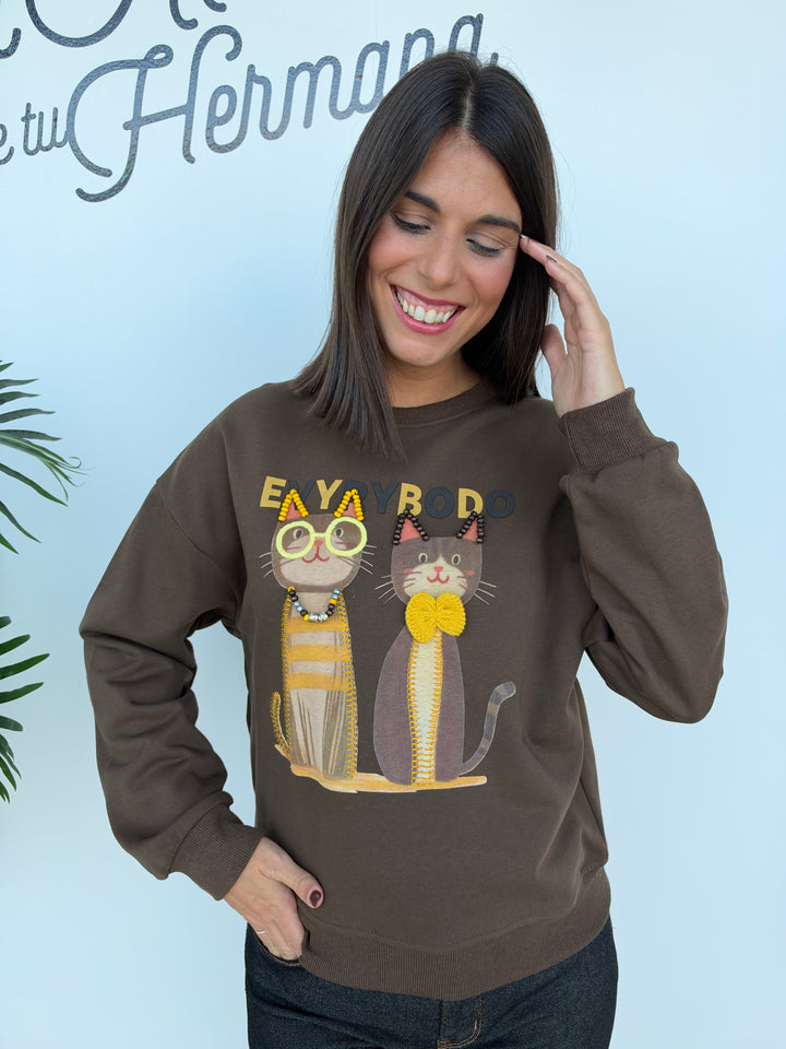 Sudadera Milu marrón