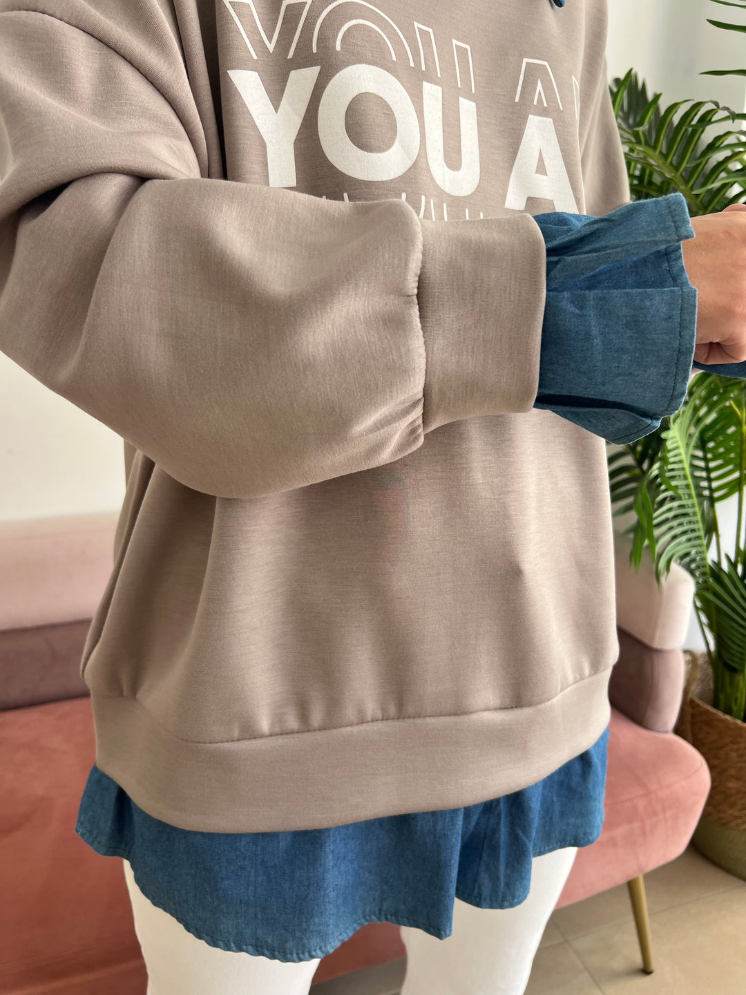 Sudadera Marta topo