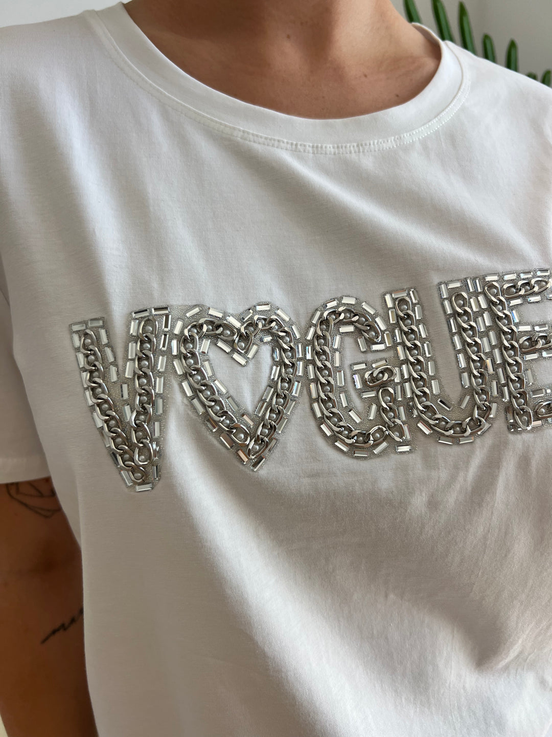 Camiseta Vogue blanco