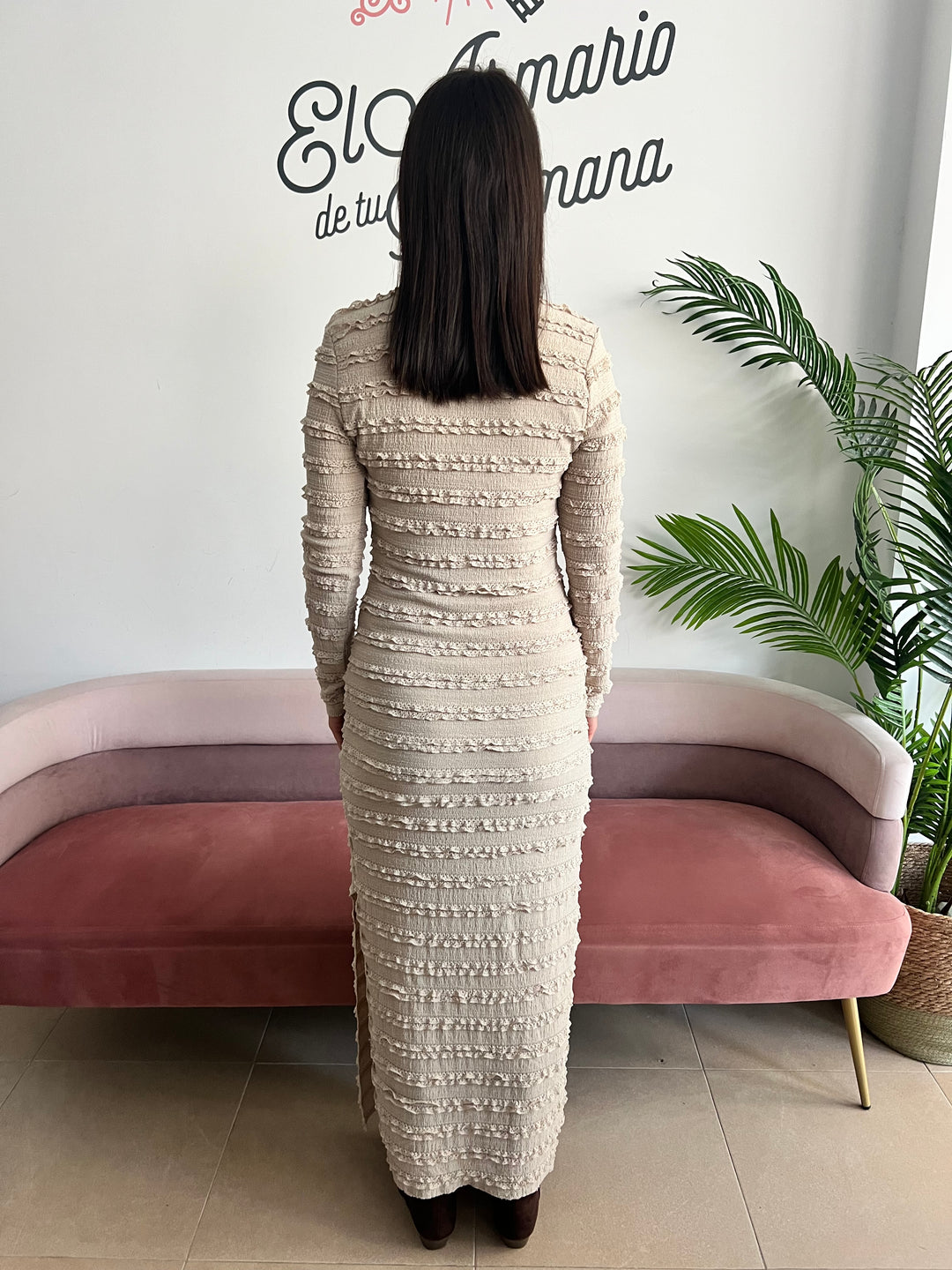 Vestido Margot beige