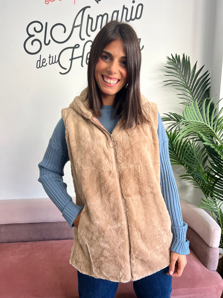 Chaleco Yufi camel