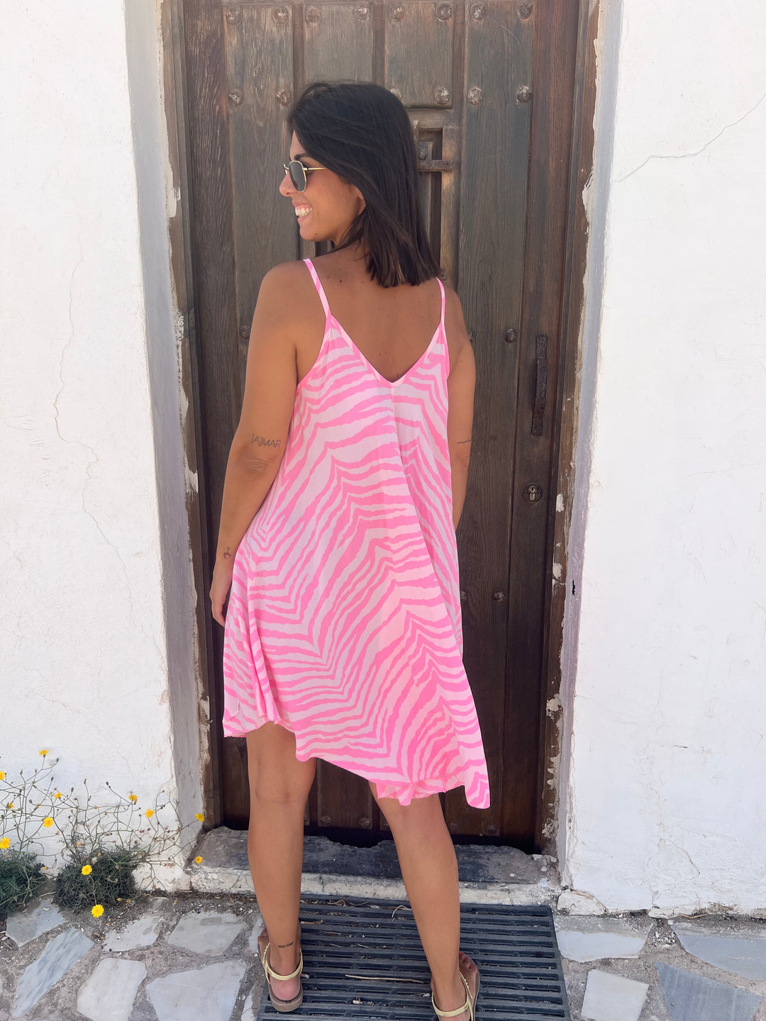 Vestido Liz fucsia