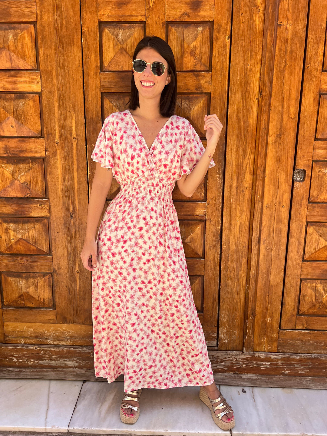 Vestido Ary rosa