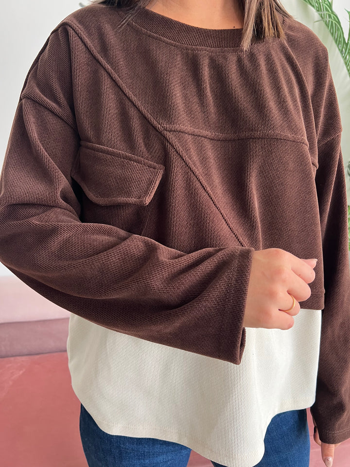 Sudadera Alejandra marrón