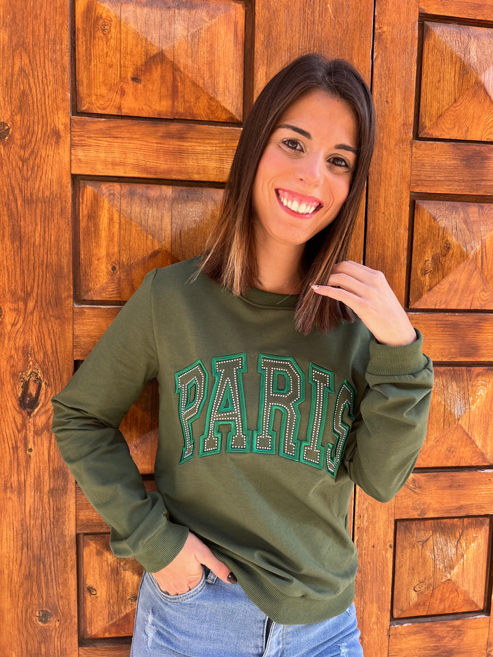 Sudadera Francia verde