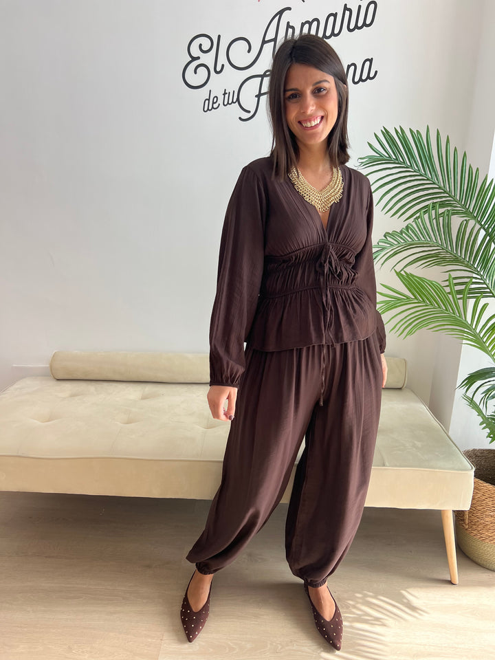 Pantalón Malú marrón