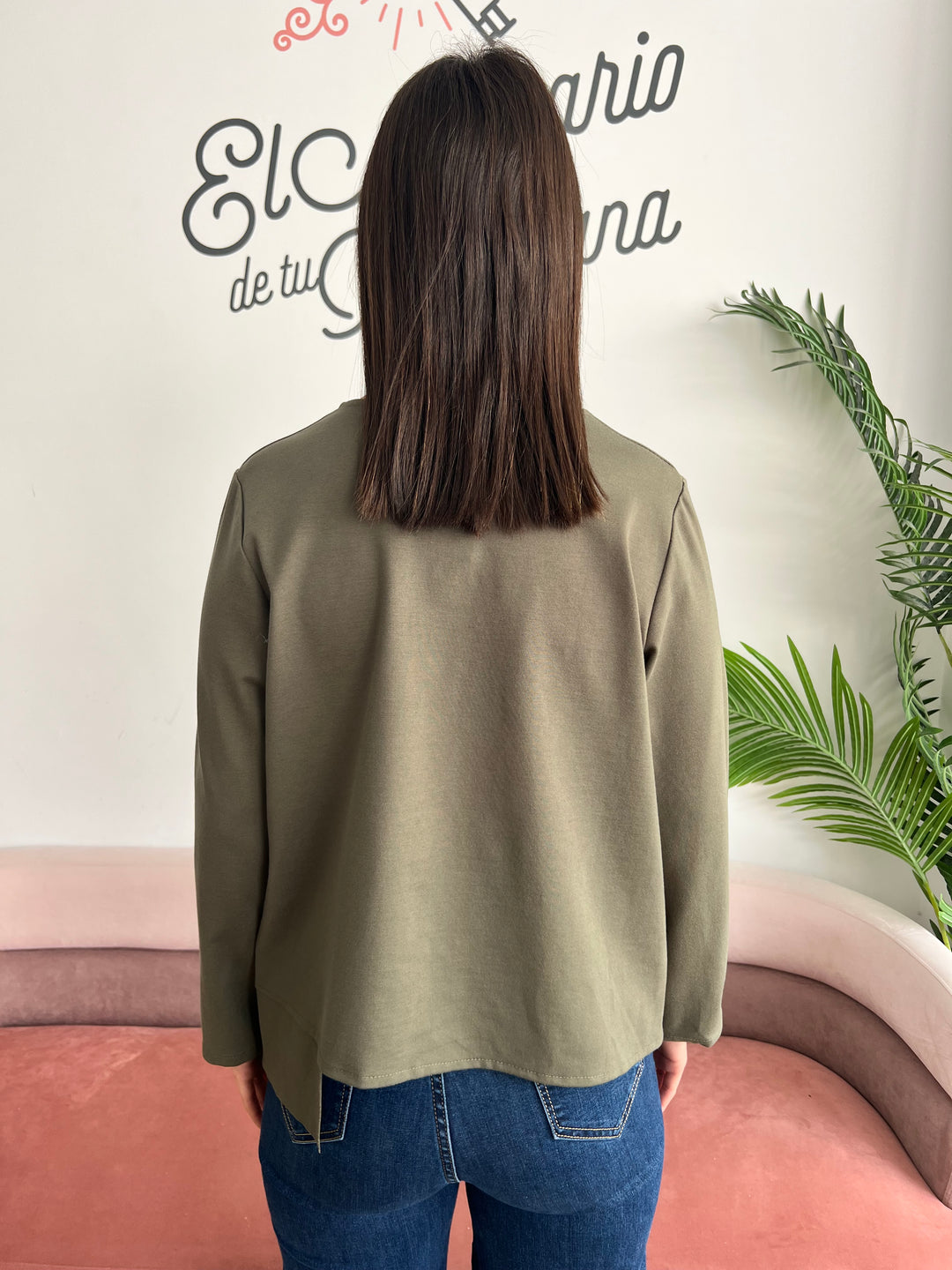 Sudadera Abby verde oscuro