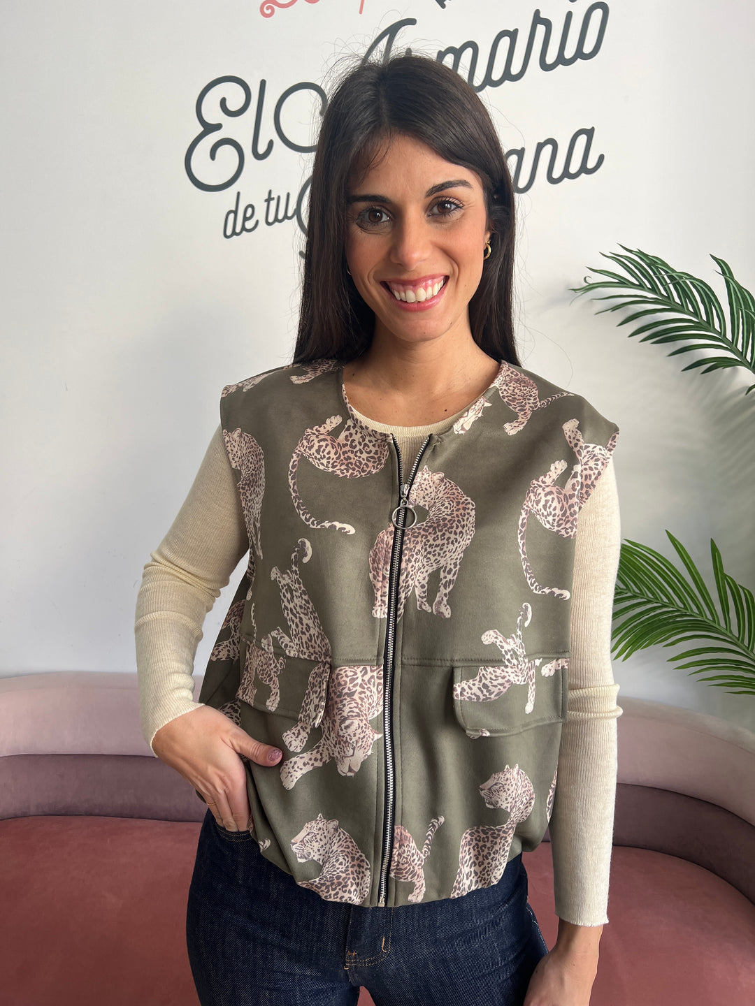 Chaleco Lety verde militar